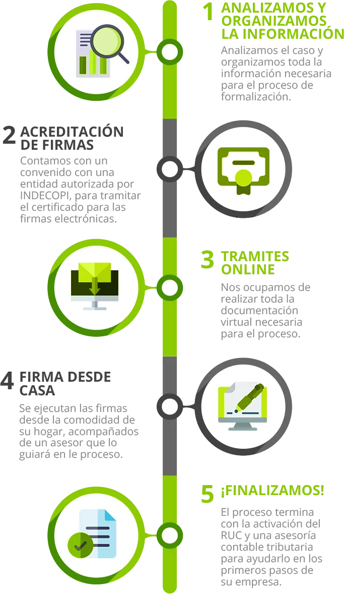 Proceso de constitución Online